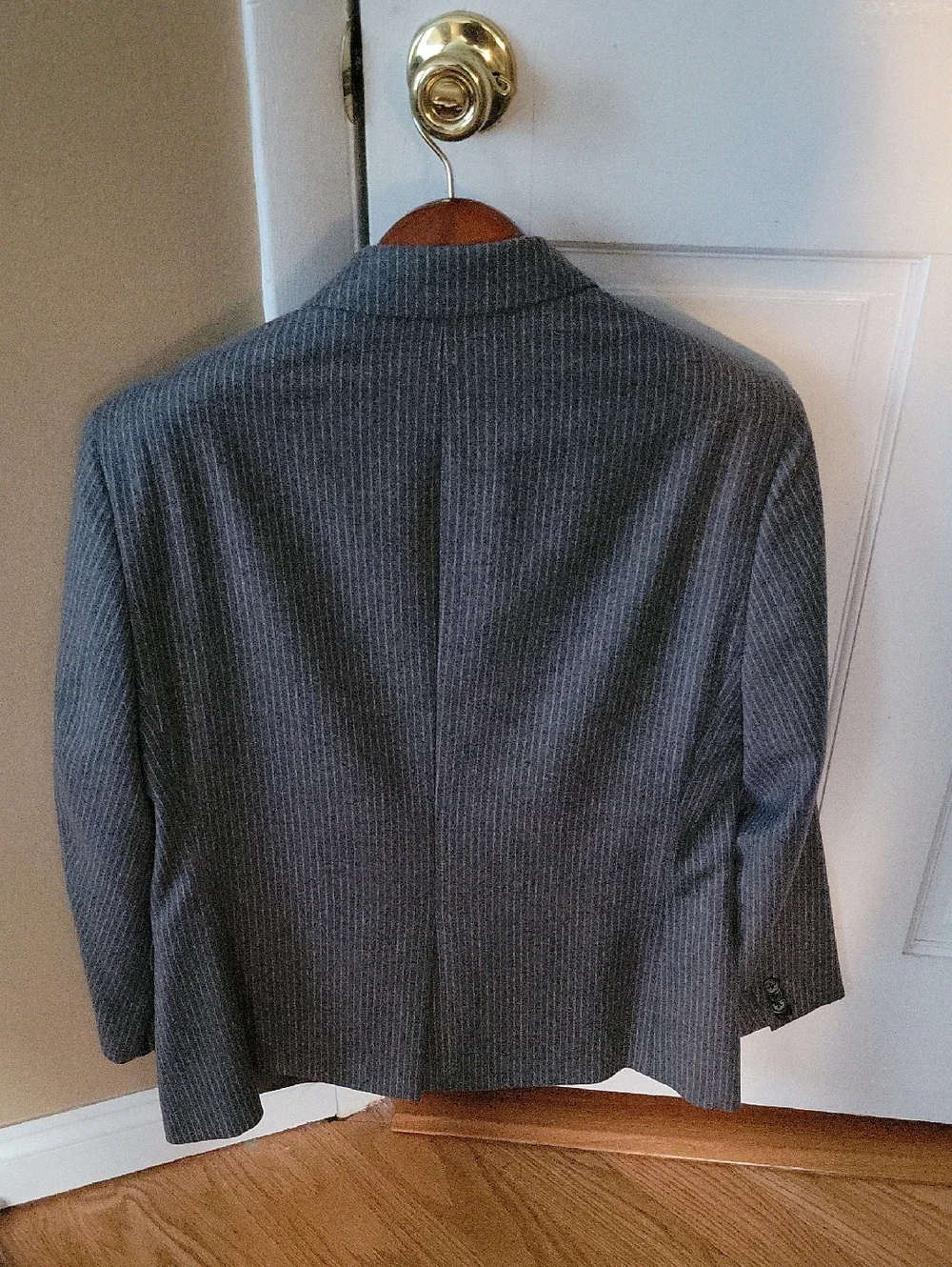 Banana Republic Gray Pinstripe 40S Suit Jacket